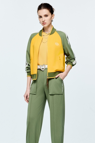 Colour Block Varsity Jacket