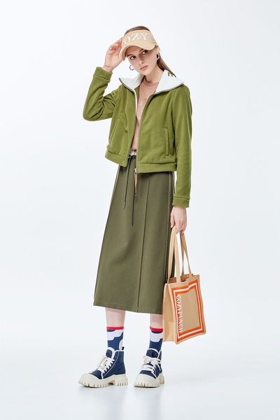 Hetian jade color warm jacket