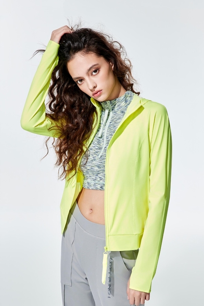 Bright Yellow Breathable Sports Jacket