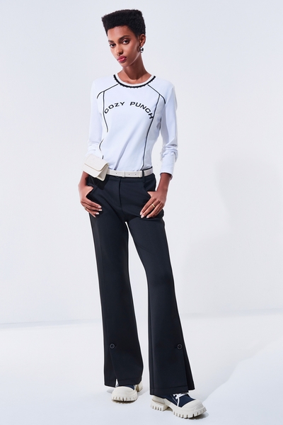 Side-Slit Casual Pants