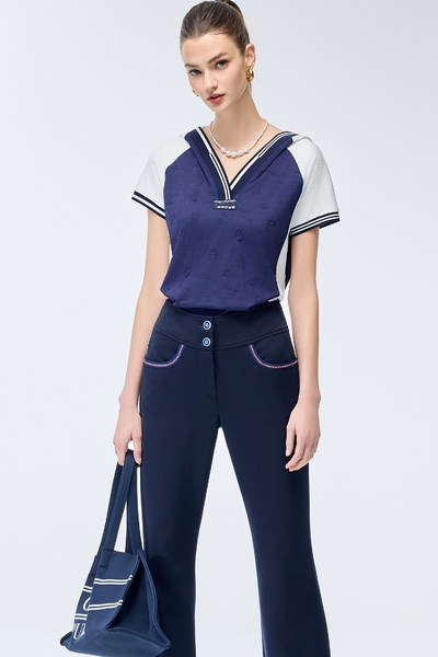 Hooded Floral Slim Fit Sports Top